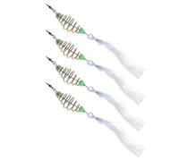 OSOLADY Filet de Pêche Portable Imperméable et Résistant à l'usure en Nylon et Fer, Lot de 4 Pièges à Poissons Professionnels pour Activités de Plein Air Couleur Couleur Aléatoire