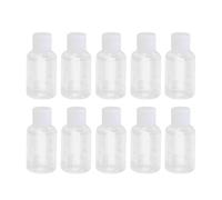 OSOLADY Flacons de Voyage Vides en Plastique Pet 50 Ml avec Bouchons Étanches Résistants aux Chutes pour Émulsions et Gels, Lot de 10 Pièces, Transparents et Délicats