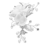 OSOLADY Fleur Céramique Pour Cheveux Épingle à Cheveux Nuptiale Avec Perles Et Accessoire Élégant Pour Mariages Et Séances Photo