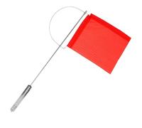 OSOLADY Girouette Bateau en Acier Inoxydable Pratique, Indicateur de Direction du Vent pour Yacht, Drapeau Extérieur Rouge pour Décoration Extérieure et Activités Nautiques
