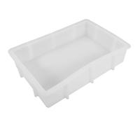 OSOLADY Grand Moule Silicone Résine Epoxy Rectangulaire Blanc Moule à Résine Conservation des Fleurs Facile à Nettoyer pour Décoration Maison