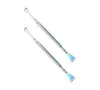 OSOLADY Grattoir à Points Noirs En Acier Inoxydable 2 Pièces Compact Outil Visage Métallique Pour Femmes Et Hommes Soin Peau Nez Et Visage