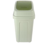 OSOLADY Grosse Poubelle Pivotante en Plastique Épaissi avec Couvercle Basculant, Grosse Capacité, Design Compact, Cuisine et Salon