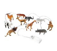 OSOLADY Guirlande Lumineuse LED en Plastique 10 LEDs Colorées d'animaux, Étanche, Décor Festive pour Maison ou Fête Style Aléatoire