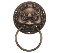 OSOLADY Heurtoir de porte : Poignée de porte d'entrée rétro - Heurtoir de sécurité décoratif en laiton pour la maison, le bureau, l'entrée, les fêtes ou les décorations saisonnières