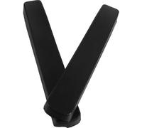 OSOLADY Housse D'accoudoir Rembourrée pour Fauteuil Roulant en Pu et Abs Noir, Installation Facile, Réduit la Fatigue des Bras, 1 Paire Vis de Fixation