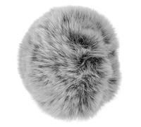 OSOLADY Housse de Microphone Protection le Vent Salive Anti-vent en Fourrure Synthétique Noire pour Usage Extérieur et Enregistrement