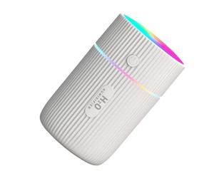 OSOLADY Humidificateur D'air USB Mini Portable Blanc 220 Ml pour Bureau et Salle à Manger Diffuseur D'arômes Silencieux en Abs et Pp Éclairage LED