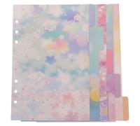 OSOLADY Intercalaires Détachables pour Cahiers A5 en Papier, 5 Feuilles pour Organiser Documents Séparateurs D'index Élégants et Fonctionnels Plusieurs styles