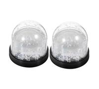 OSOLADY Kit 2pcs Boule à Neige Bricolage Cadres Photo en Plastique pour Décoration Festive d'anniversaire et Ambiance Hivernale Romantique