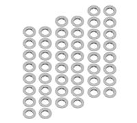 OSOLADY Kit de 100 Rondelles Plates en Acier Inoxydable T pour Vis de Montures de Lunettes sans Contour, Entretoises Résistantes la Corrosion pour Réparation Lunettes de Travail