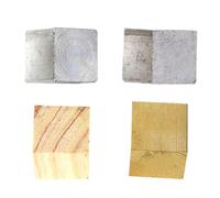 OSOLADY Kit de 4 Cubes Adapté en Physique pour Mesure de Densité Blocs Métalliques et Bois aux Investigations de Densité en Classe