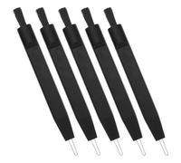 OSOLADY Kit de Nettoyage pour Aides Auditives 5 Pièces en Nylon Crochet en U Noir pour Nettoyage des Évents et Cire Piégée
