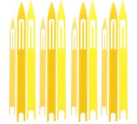 OSOLADY Kit de Réparation de Filet de Pêche Compactes et Résistantes 40 Navettes en Plastique Jaune pour Accessoires de Pêche Pendant L'été Vacances