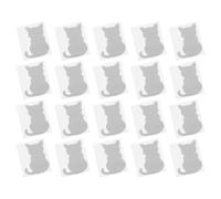 OSOLADY Kit de Réparation Moustiquaire Forte Adhérence 20 Pièces Autocollant en PU Forme Chat Facilement pour Réparer Fenêtres et Portes Moustiquaires