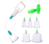 OSOLADY Kit de Ventouses à Vide 1 Set en Plastique Lisse sans Bavure pour Relaxation et - pour Thérapie par Aspiration à Domicile