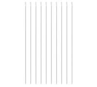 OSOLADY Lot de 10 aiguilles à perler : aiguilles à perles en argile pour la création de colliers et bracelets - Outil de perlage pour projets de broderie - Longueur : 26 cm