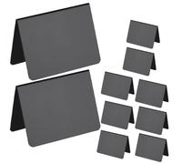 OSOLADY Lot de 10 Panneaux D'ardoise Noirs pour Buffets en Pvc, Double Face, Portable et Facile à Écrire, pour Supermarchés et Boutiques