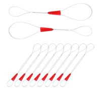 OSOLADY Lot de 10 Tire-câbles en Acier Rouge pour Électricien, Outil Manuel de Filetage de Câble Tension Réglable, Pratique pour Tirage de Faisceau Électrique