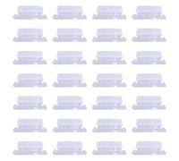 OSOLADY Lot de 100 Porte-étiquettes Pvc Transparentes, Pinces Souples Multifonctions pour Mémos, Dossiers Publicitaires, Menus - Clips Transparents Résistants pour Bureau et Commerce