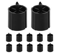 OSOLADY Lot de 12 accessoires de rechange pour porte-ruban adhésif (noir) - Pièces détachées pour dérouleur de ruban adhésif de bureau en plastique, pour la maison, le bureau et les fournitures