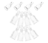 OSOLADY Lot de 12 Bénitiers en Verre Transparent 50 Ml avec Croix, Design Élégant, Taille Portable, Présent Religieux Significatif pour Prières en Voyage et Culte à Domicile