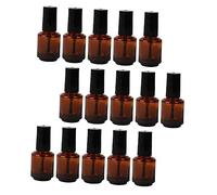 OSOLADY Lot de 15 Flacons de Vernis à en Verre de 8 Ml avec Brosse pour Le Stockage Du Vernis à