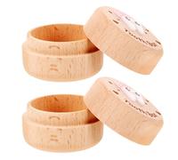 OSOLADY Lot de 2 Boîtes à Dents de Lait en Bois Solide Petites Boîtes Porte-dents pour Garçon et Filles pour Ranger Souvenirs de Bébé Design Moderne Minimaliste Accessoire Polyvalent