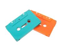 OSOLADY Lot de 2 Cassettes Audio Vierges : Cassettes Audio décoratives Vierges - Boîtiers de magnétophone rétro vides pour Vos créations DIY - Décoration Murale pour Vos fêtes
