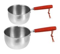 OSOLADY Lot de 2 Chauffe-Beurre : Chauffe-Lait/café de 300 ML ou 500 ML avec Double Bec verseur, Compatible Induction, vitrocéramique, gaz et électrique - Petite Casserole pour Faire Fondre Le