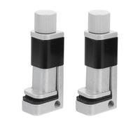 OSOLADY Lot de 2 Clips de Fixation en Alliage D'aluminium Argenté Doublure en Caoutchouc, Taille Ajustable et Résistant aux Rayures pour Réparation D'écran de Téléphone Portable