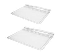 OSOLADY Lot de 2 lèchefrites pour four électrique - Plat à four de 15 L avec ramasse-miettes - Lèchefrite de rechange pour récupérateur de graisse - Plaque de cuisson pour, 30,2 x 24,1 x 2 cm