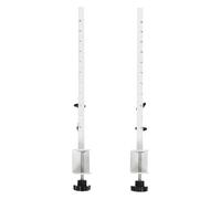 OSOLADY Lot de 2 Pinces de Bureau, Supports de Fixation pour Panneau perforé en métal, Accessoires de Bureau pour Jeux et Maison, Organisateur de Panneau perforé