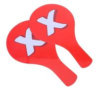 OSOLADY Lot de 2 Planches à Pagaie Doubles Faces en Plastique Léger et Étanche, Palettes de Réponse Portables pour Jeux Collaboratifs en t Événements Scolaires