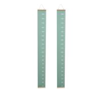 OSOLADY Lot de 2 toises murales pour enfants - Règle de croissance en toile pour tout-petits - Décoration murale autocollante pour chambre - Toise de croissance 200 x 20 cm