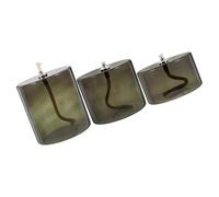 OSOLADY Lot de 3 Lampes à Huile en Verre Vintage, Couleur Olive Verte, Tailles Grand, Moyen et Petit, Bougeoirs Décoratifs D’intérieur pour Fête et Ambiance Chaleureuse, Lampe à Pétrole