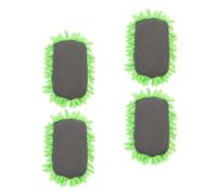 OSOLADY Lot de 4 Gommes Microfibre Double Face Vertes pour Tableau Blanc et Noir, Nettoyeur Effaçable à Sec, Essuie-glace Scolaire pour Usage Maison, Bureau et École