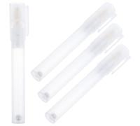 OSOLADY Lot de 4 Marqueurs de Peinture Rechargeables Corps Transparent et Grip Confortable, Accessoires Stylos à Peinture Vides pour Présents de Rentrée Scolaire