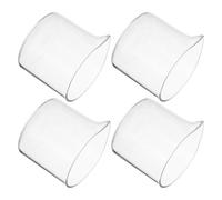 OSOLADY Lot de 4 Pichets à Lait en Verre 110 Ml, Distributeurs pour Café et Sirop, pour Fêtes, Restaurants et Bars