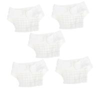 OSOLADY Lot de 5 Couches Lavables en Coton Doux pour -né S Culottes Réutilisables Anti-fuites, Absorbantes et Écologiques, Adaptées Maison et Voyage