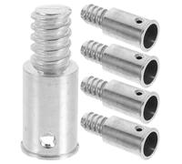 OSOLADY Lot de 5 embouts filetés pour manche de balai - Embouts de réparation filetés pour manche de balai-brosse - adaptateurs pour rallonge - Adaptateurs pour de à franges