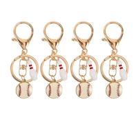 OSOLADY Lot de 5 porte-clés bowling fantaisie amusants - Pendentif mini quille de bowling pour hommes et femmes - Souvenir trophée, décoration d'anniversaire, récompense de ligue, porte-clés