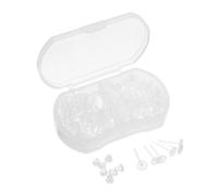 OSOLADY Lot de 50 Set de Set de Fermoirs de Boucles D'oreilles en Plastique Transparent 5mm Stoppeurs Sécurisés, Confortables et Adaptés pour Bricolage et Usage Quotidien