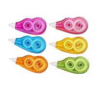 OSOLADY Lot de 6 Bandes Correctrices Portables 12 Mètres Rubans Correcteurs Créatifs en Pp Légers pour Usage Scolaire et Domestique Couleur Aléatoire