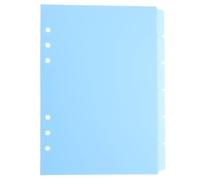 OSOLADY Lot de 6 intercalaires à onglets pour classeur - Séparateurs A5 à 6 trous pour cahier à feuilles mobiles - Pages d'index pour agenda - Séparateurs pour classeur, bureau et école