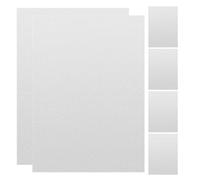OSOLADY Lot de 6 plaques vierges en aluminium : format A4, gravure sur aluminium pour la création d'enseignes personnalisées - supports pour cadres photo, plaques nominatives de bureau,