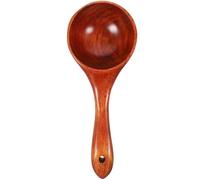 OSOLADY Louche en Bois Manche en Bois de Nanmu, Louche Multifonction Pratique Cuisine et Bain, Accessoire Léger et Ergonomique, pour Puiser Eau et Aliments, Ustensile Ménager Solide