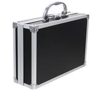 OSOLADY Mallette de Rangement en Alliage D’Aluminium Noire, Grosse Capacité | Poignée Intégrée, Ouverture Facile, pour Maison et Bureau, Protège Vos Objets de Valeur