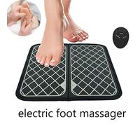 OSOLADY Masseur Électrique Fonction D'ajustement des Entrailles en Plastique Noir Carré et Stimulation Circulation Sanguine pour Pieds pour Relaxation