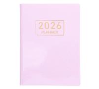OSOLADY Mini Agenda 2026 Calendrier Hebdomadaire et Mensuel, Design Compact Format avec Couverture Pu Rose et Reliure Solide et Organisation Quotidienne pour Nouvelle